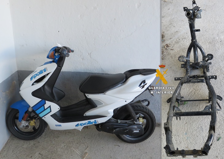 Dos jóvenes detenidos por robar una moto para utilizar sus piezas