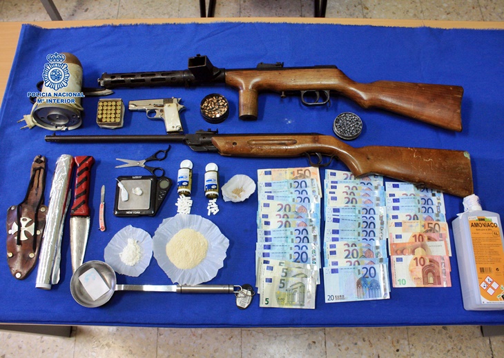 Operación contra el tráfico de drogas en 'Los Colorines'