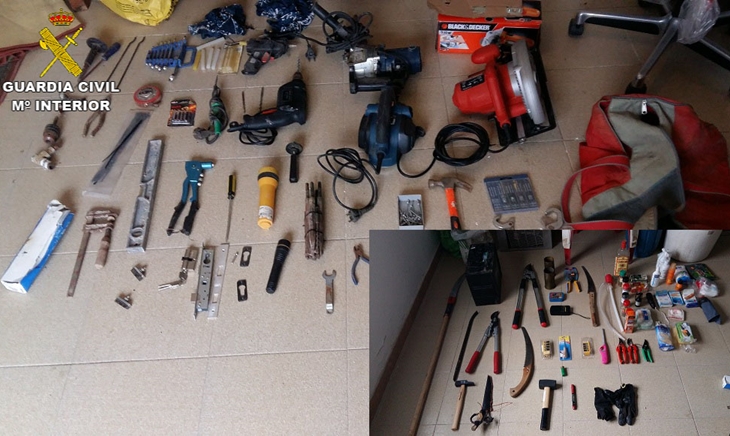 Tres nuevos detenidos por robar en explotaciones agrícolas y ganaderas