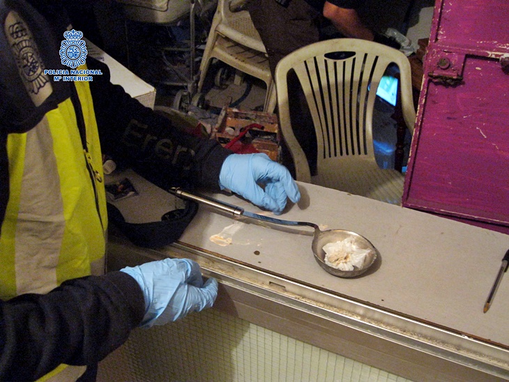 Operación contra el tráfico de drogas en 'Los Colorines'