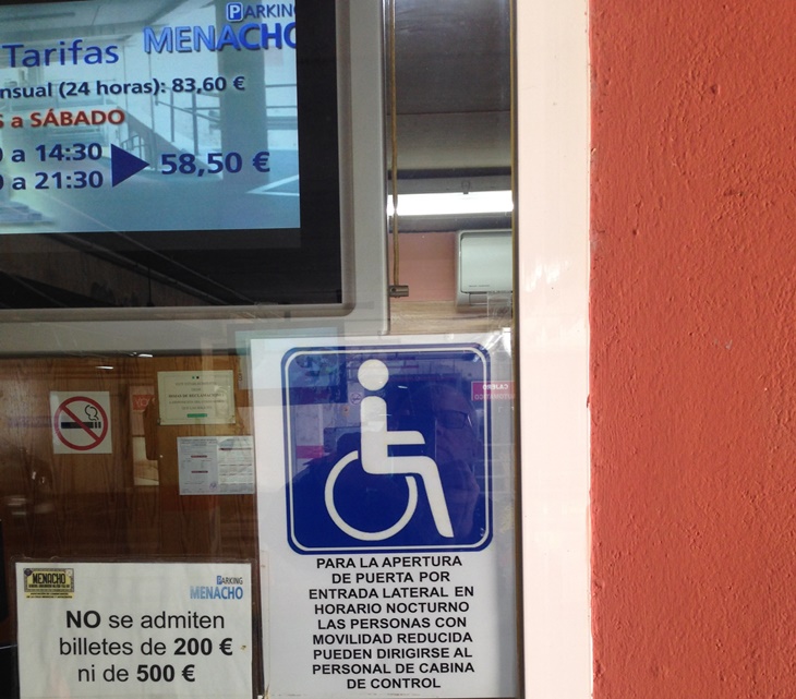 Mejoran la accesibilidad del parking de Menacho