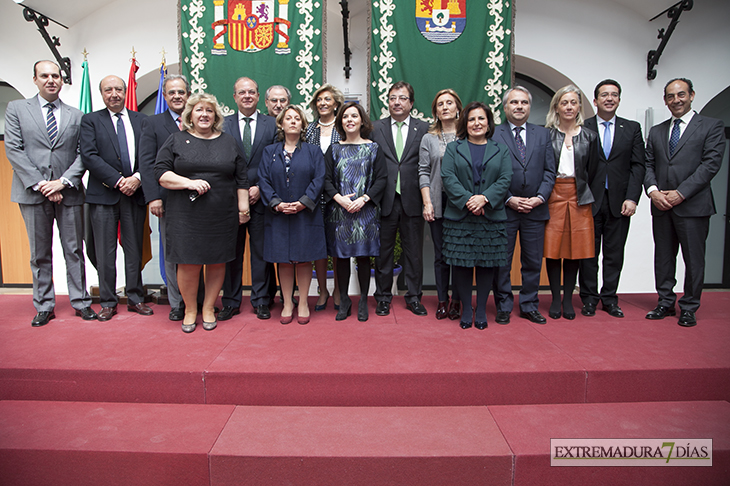 Imágenes de la visita de Sáenz de SantaMaría a Badajoz