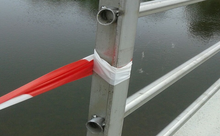 Continúan sin ser repuestas las barandillas robadas en el río Guadiana