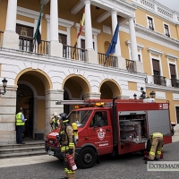 Simulacro de incendio en el ayuntamiento