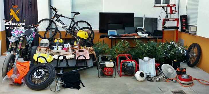 Seis detenidos por 28 robos y tráfico de drogas en la Campiña Sur