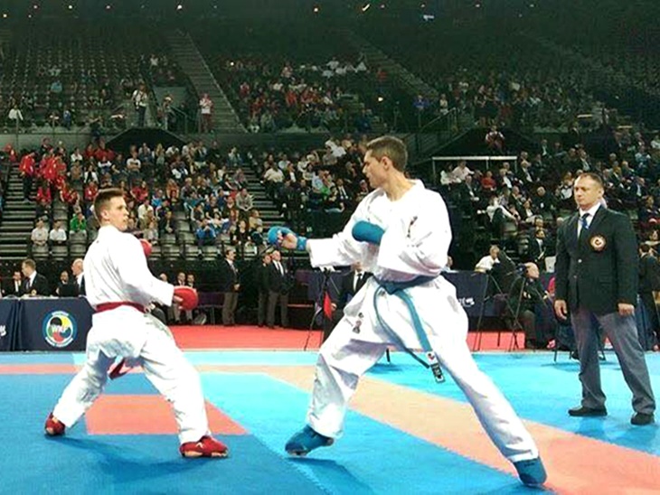El karateca extremeño Manuel Rasero, a un paso de las medallas