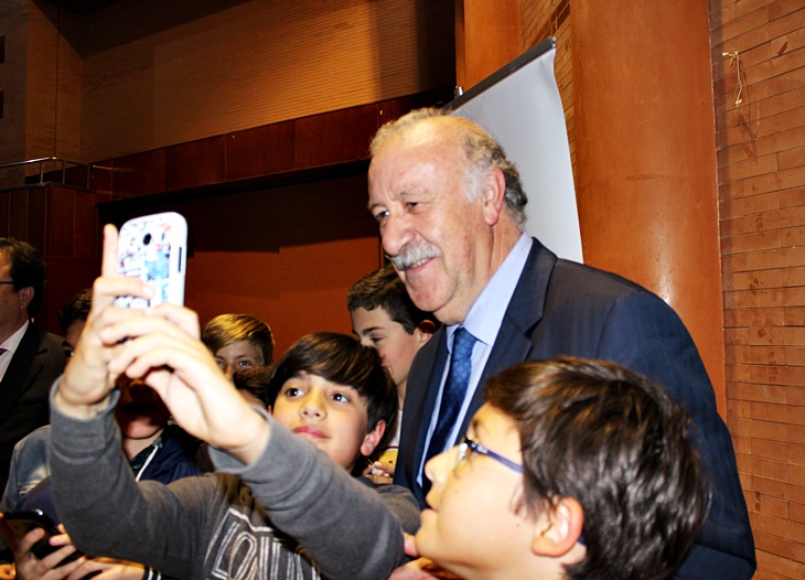 Imágenes de la visita de Vicente del Bosque a Mérida