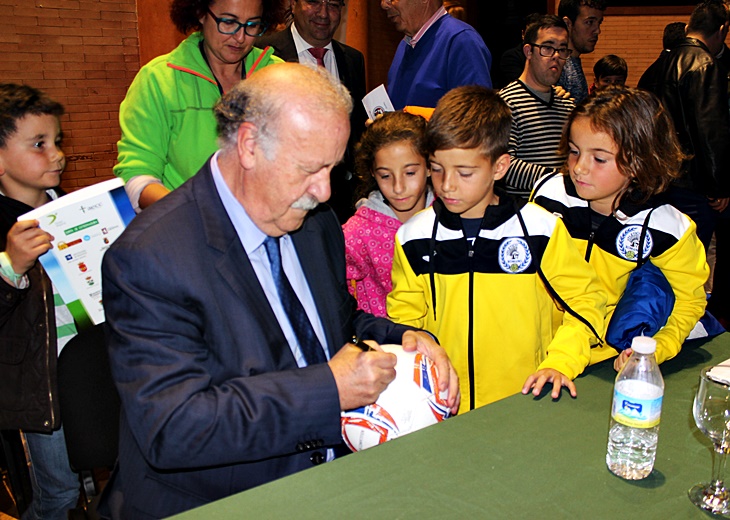 Imágenes de la visita de Vicente del Bosque a Mérida