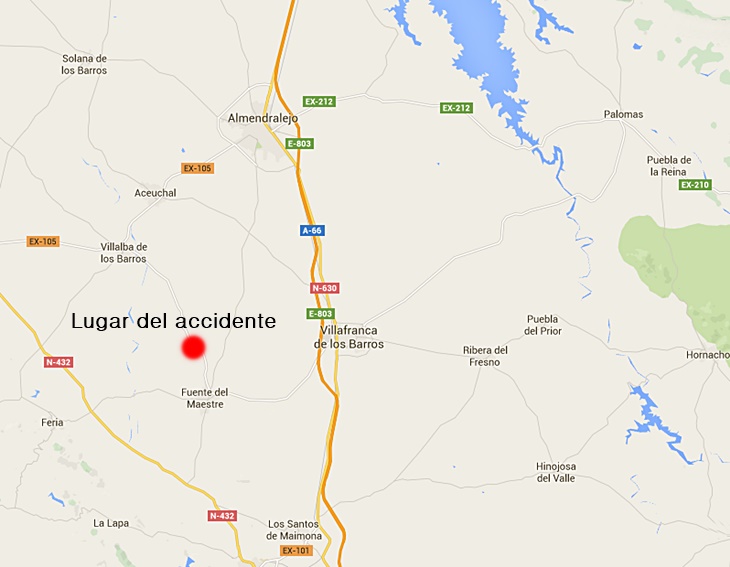 El vuelco de un tractor en Tierra de Barros provoca un fallecido