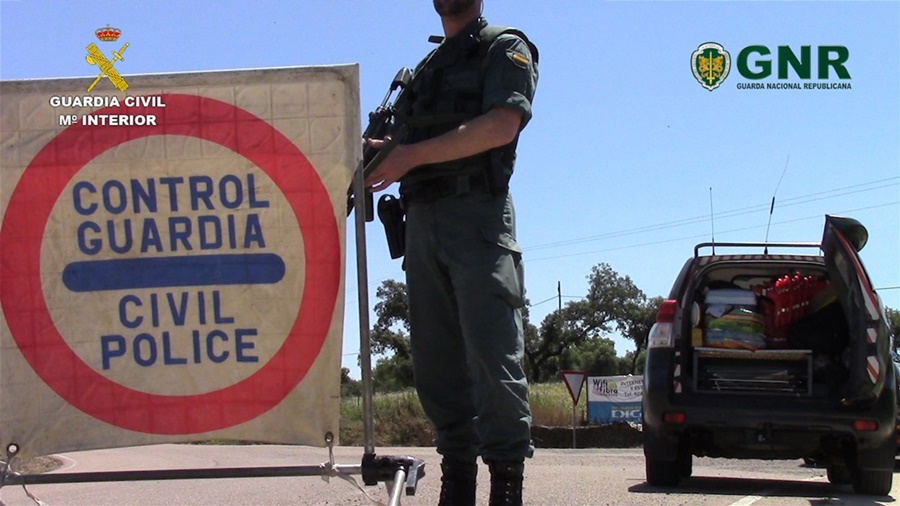 Imágenes del ejercicio antiterrorista conjunto en la frontera hispanoportuguesa