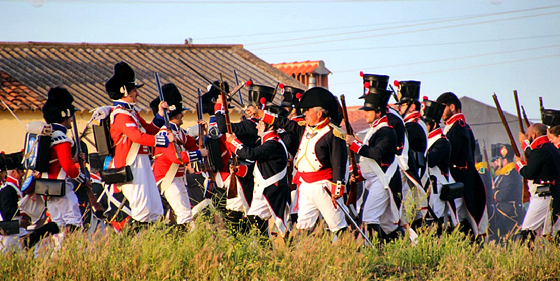 Un millar de actores recrean la Batalla de La Albuera