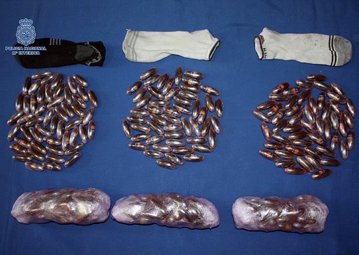 Detenido con 300 bellotas de hachís que transportaba en autobús desde Sevilla