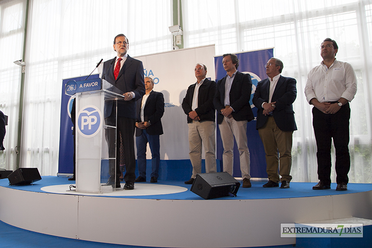 Imágenes de la visita de Mariano Rajoy a Badajoz