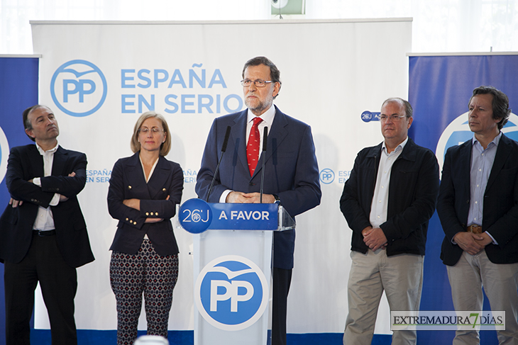 Imágenes de la visita de Mariano Rajoy a Badajoz