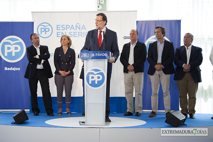 Imágenes de la visita de Mariano Rajoy a Badajoz