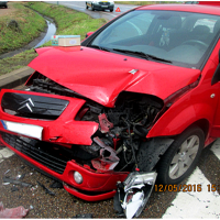 Dos mujeres resultan heridas en un accidente de tráfico en Badajoz