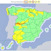 Las próximas horas podrían caer 80 litros en algunos puntos de Extremadura