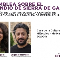 Podemos rinde cuentas sobre el incendio de Sierra de Gata