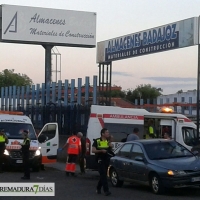 Un joven herido en un accidente en la barriada de La Estación