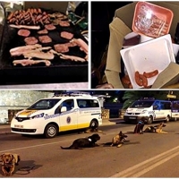 La Policía interviene varios puestos de comida ambulante en Los Palomos