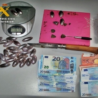 Desmantelado un punto de venta de drogas en un domicilio de Zafra