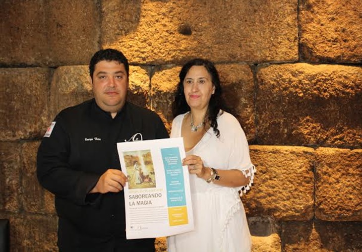 Alimentos mágicos en una cena la noche de San Juan