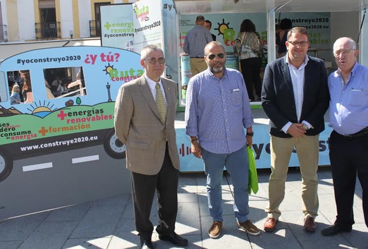 El proyecto europeo 'Ruta Construye 2020', presente en la Plaza de España