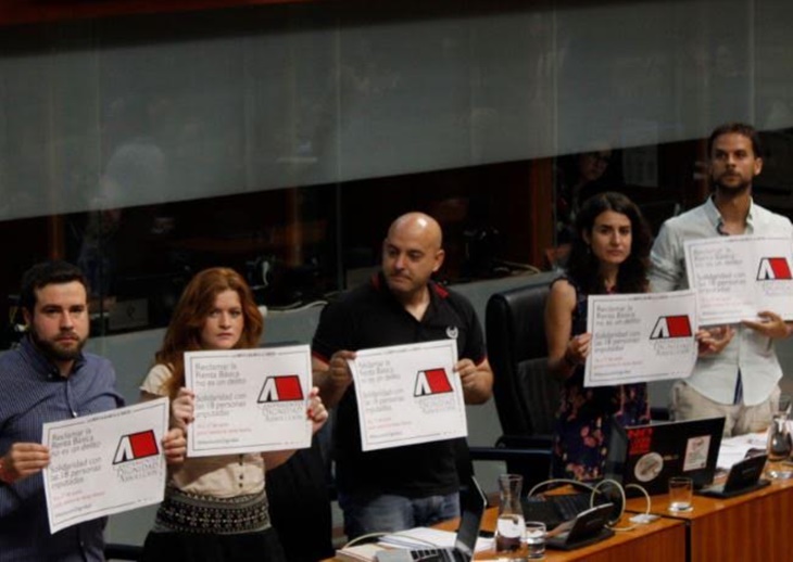 Podemos muestra su apoyo a los imputados por irrumpir en TVE