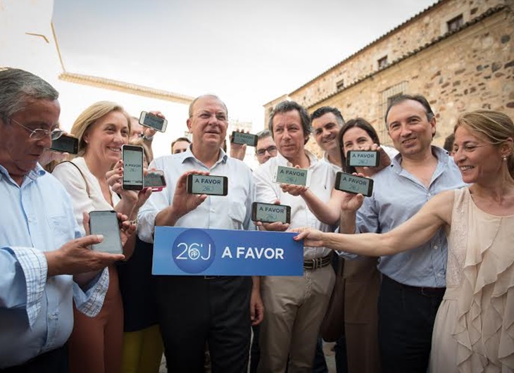 Monago indica que la campaña del PP será “muy sencilla y humilde”