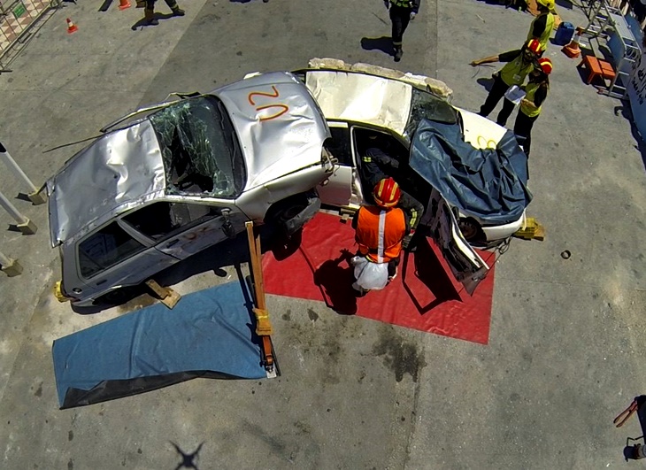 Bomberos de la Diputación destacan en Rescate en Accidentes de Tráfico