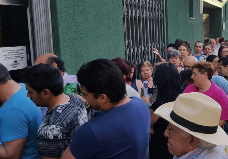 Campamento Dignidad reparte ocho toneladas de alimentos