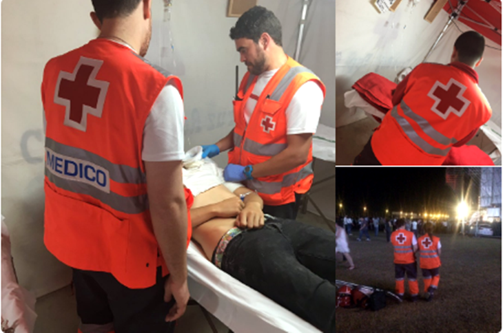 30 asistencias y una derivación al hospital el primer sábado de feria