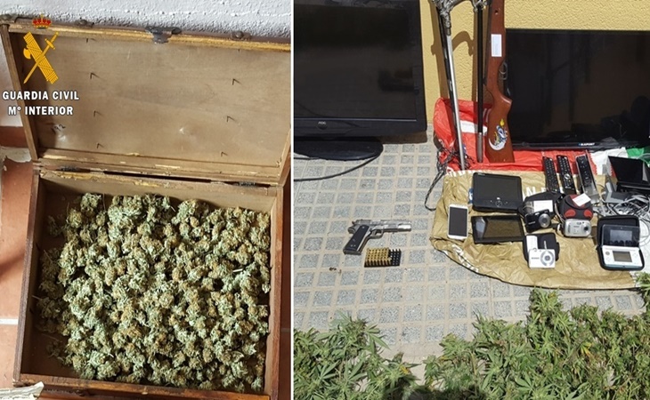 Detenidos 5 vecinos de Montijo por un delito contra la salud pública