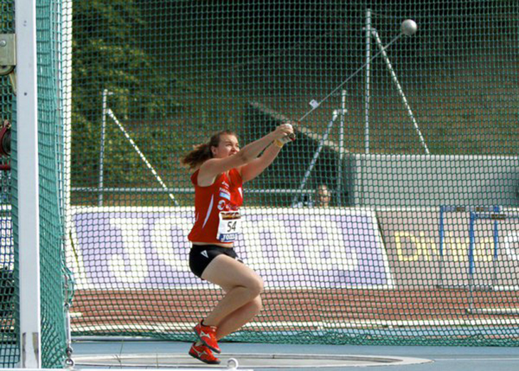 La lanzadora extremeña, María Barbaño, bronce en el Campeonato Mediterráneo