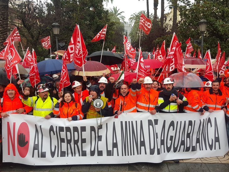 La Mina de Aguablanca se manifestará ante la delegada del Gobierno