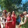 Imángenes de la recreación de lucha entre guerreros romanos