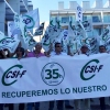 Funcionarios extremeños se manifiestan para exigir las 35 horas laborales