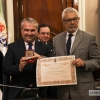 Imágenes de los nuevos cronistas de Badajoz tomando posesión