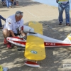Los hidroaviones sobrevuelan el Guadiana en Badajoz