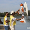 Los hidroaviones sobrevuelan el Guadiana en Badajoz
