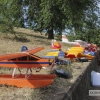 Los hidroaviones sobrevuelan el Guadiana en Badajoz