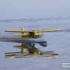 Los hidroaviones sobrevuelan el Guadiana en Badajoz