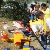 Los hidroaviones sobrevuelan el Guadiana en Badajoz