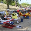 Los hidroaviones sobrevuelan el Guadiana en Badajoz