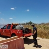 Un incendio, a las puertas de viviendas en la Barriada de Llera