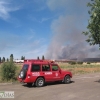 Un incendio calcina a estas horas el Cerro del Viento en Badajoz