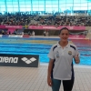 La montijana, Lourdes Sánchez, nadadora Europea Master en Londres