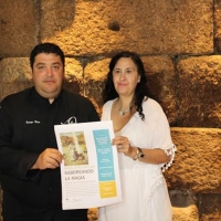 Alimentos mágicos en una cena la noche de San Juan