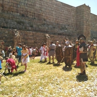 Imágenes de la recreación de entrenamientos romanos