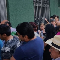Campamento Dignidad reparte ocho toneladas de alimentos